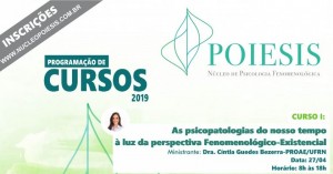 Cursos oferecidos pelo Núcleo Poiesis em 2019